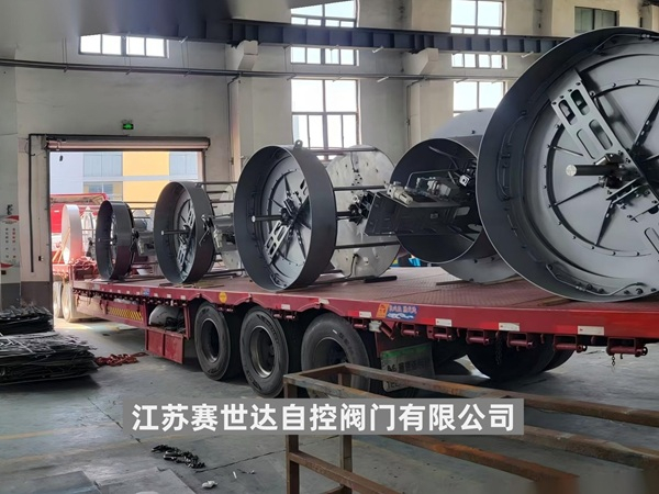 DN1400口徑SAF21氣封式平推閥整裝待發(fā)！